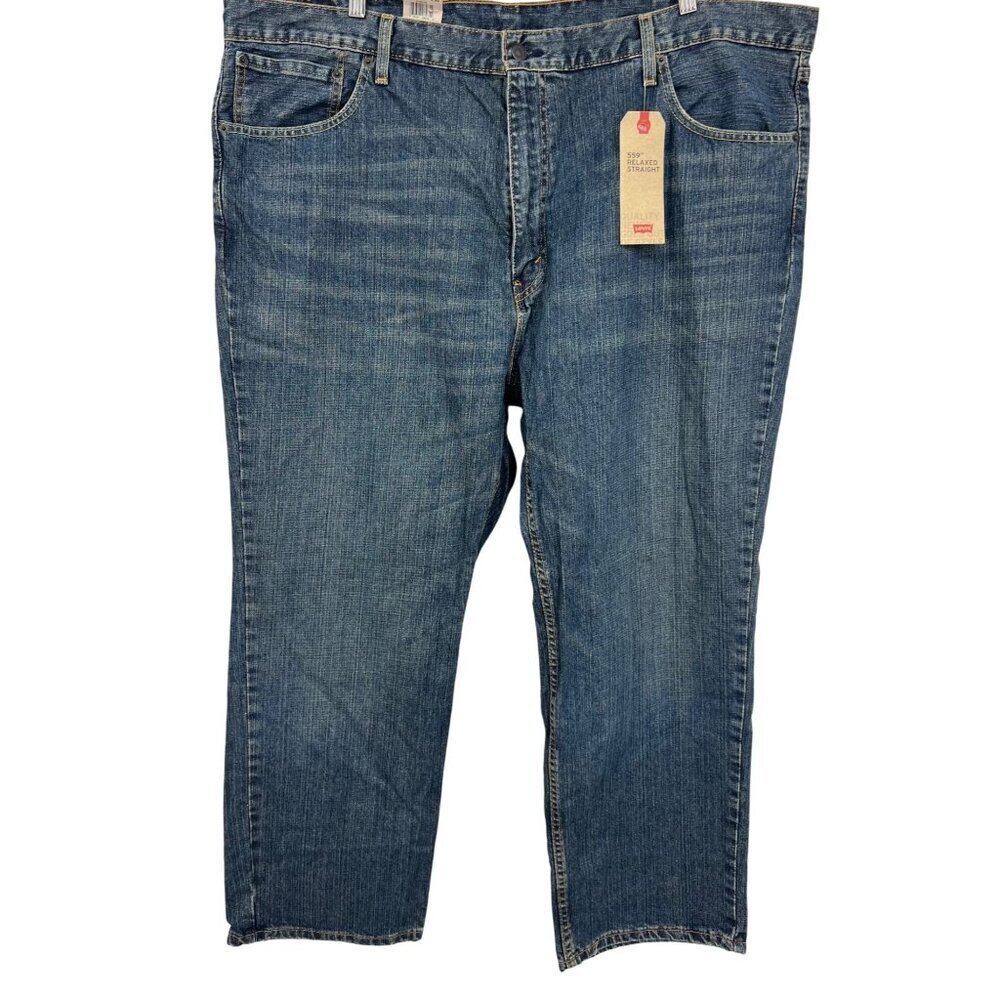 Levis Mens 559 Relaxed Straight Jeans 46 x 30 Denim Mid-Rise Five-Pocket NWT New